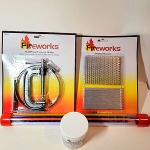 Glass Bead Making Set -  Fireworks MAPP Gas Canister Holder and Shaping Marvels